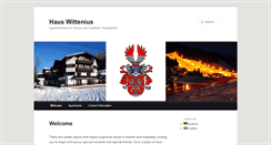 Desktop Screenshot of hauswittenius.at