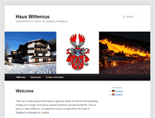 Tablet Screenshot of hauswittenius.at